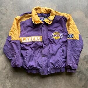 Vintage 90s Los Angeles Lakers Logo7 Puffer Jacket
